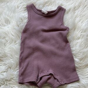 Sleeveless Mauve Baby Romper - spearmint love